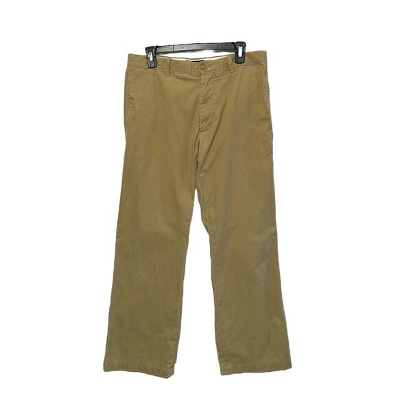 Banana Republic Boot Fit Khaki Pants Mens Sz 32x32 Beige Timeless Preppy Western - Picture 1 of 5